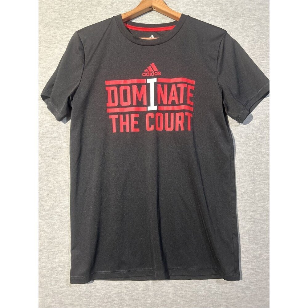Adidas Climalite Boys "Dominate The Court T Shirt Youth XLarge Basketball Tee